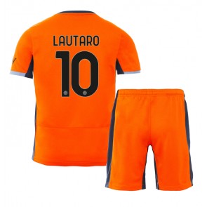 Inter Milan Lautaro Martinez #10 Replika Babytøj Tredje sæt Børn 2023-24 Kortærmet (+ Korte bukser)